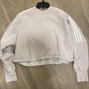 Cropped, retro-style Adidas crewneck